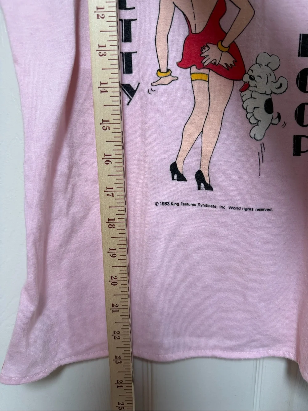 Vintage Betty Boop Pink Tank Top